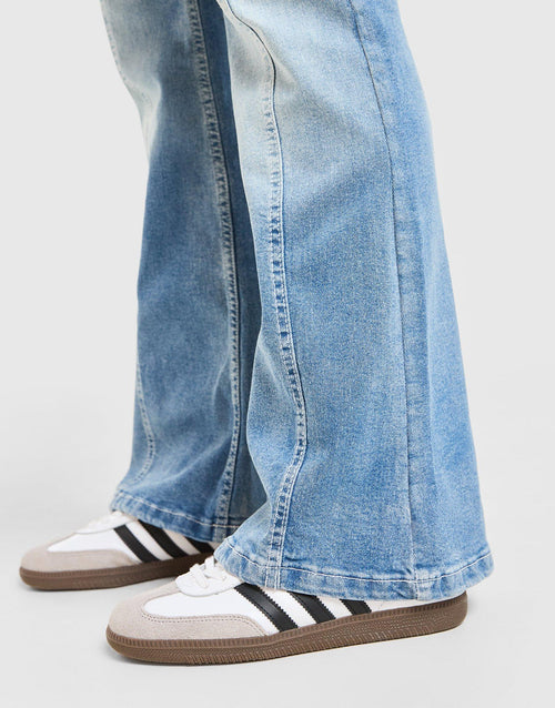 Cross Lace Up Denim Jeans