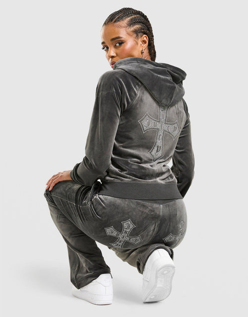 Cross Wash Velour Hoodie