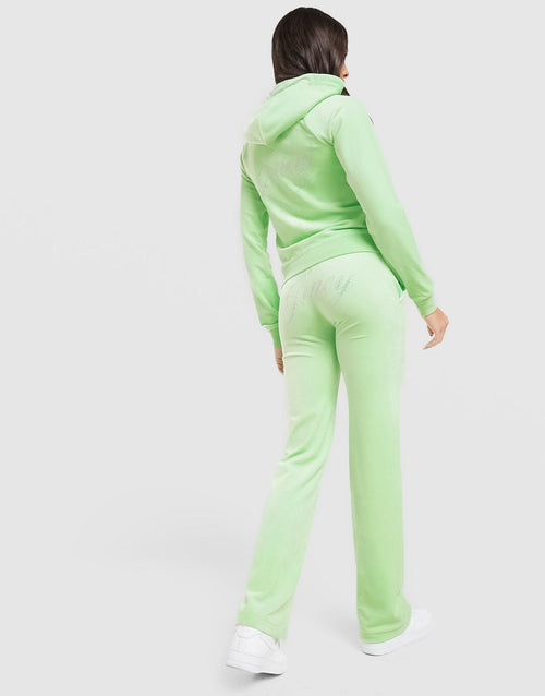 Script Diamante Heart Track Pants
