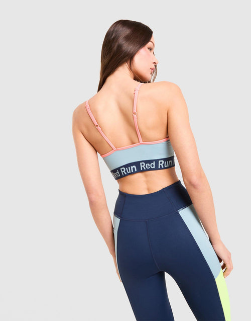Azure Strappy Sports Bra