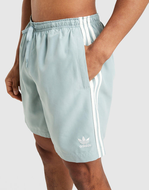 Adicolor 3-Stripes 8-Inch Swim Shorts