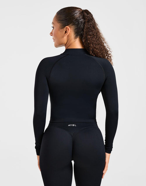Enhance Full Zip Seamless Top