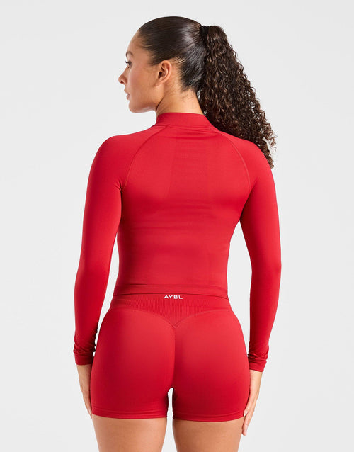 Enhance Full Zip Seamless Top