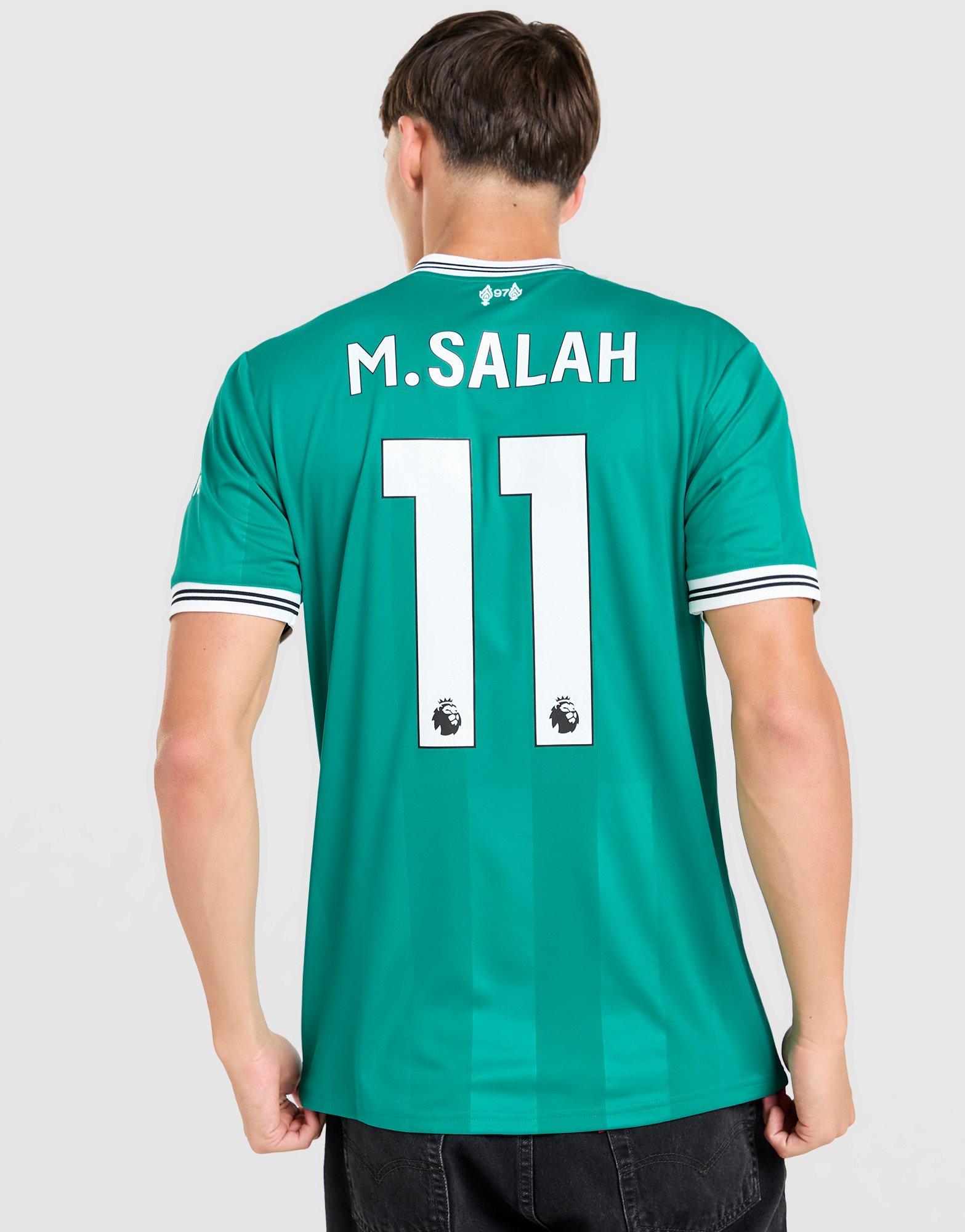 L.F.C. M. SALAH 11番 シャツ サイズL White adidas Liverpool FC 2025/26 Salah #11 Third Shirt - JD