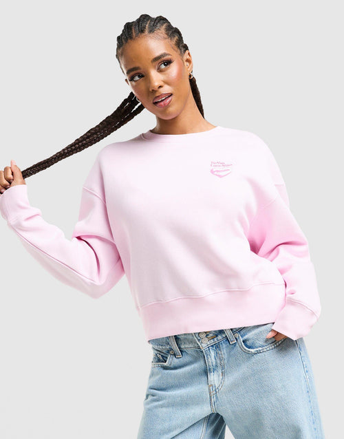 Valentine's Day Crop Crew Sweatshirt