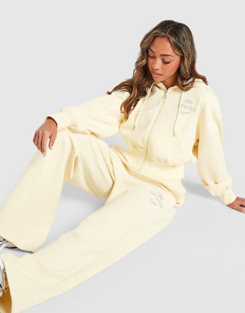 Phoenix Fleece Graphic Swoosh Wide Leg Joggers