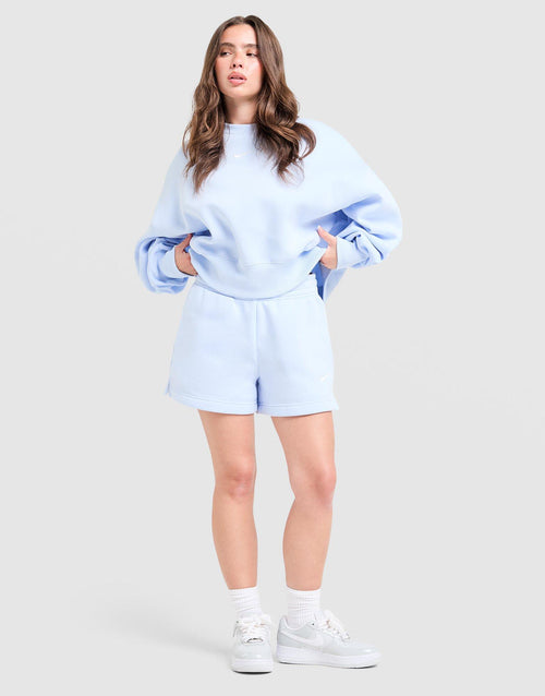 Phoenix Crop Oversized Crew Sweatshirt