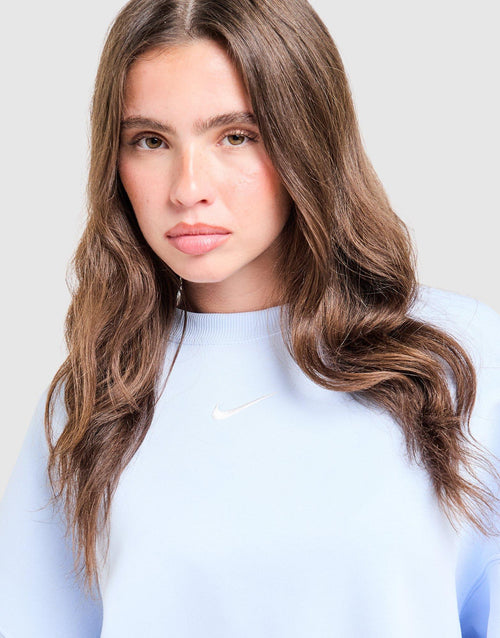 Phoenix Crop Oversized Crew Sweatshirt