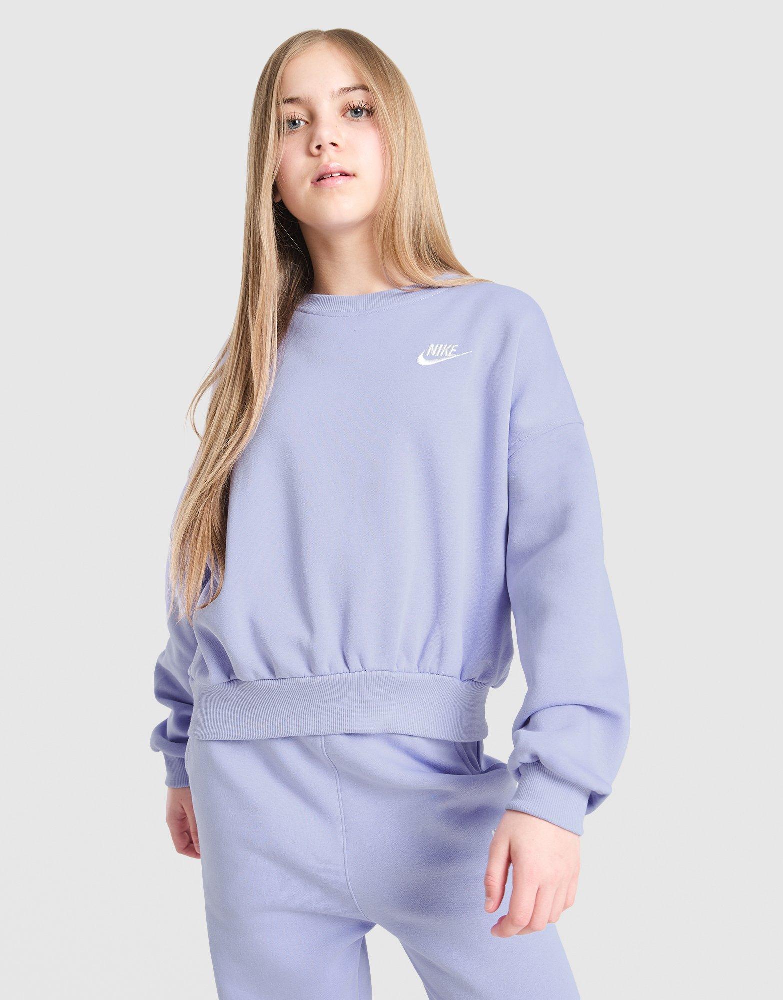 Girls' Club Crop Crew Sweatshirt Junior