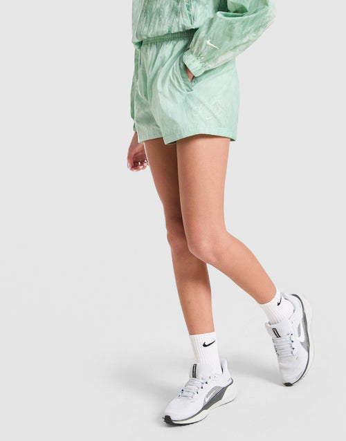 Girls' Woven All Over Print Shorts Junior