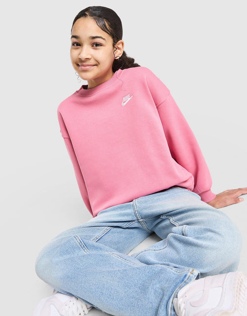 Girls' Club Oversized Crew Sweatshirt Junior