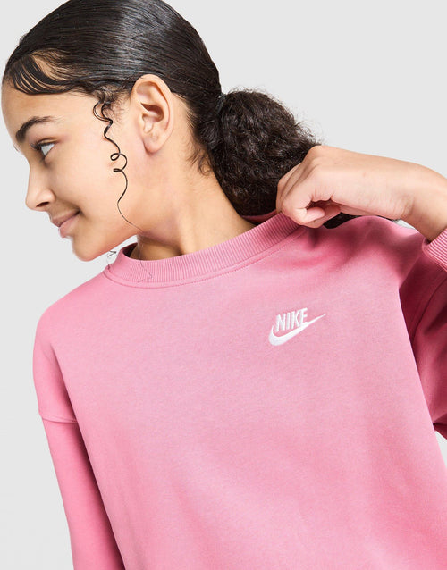 Girls' Club Oversized Crew Sweatshirt Junior