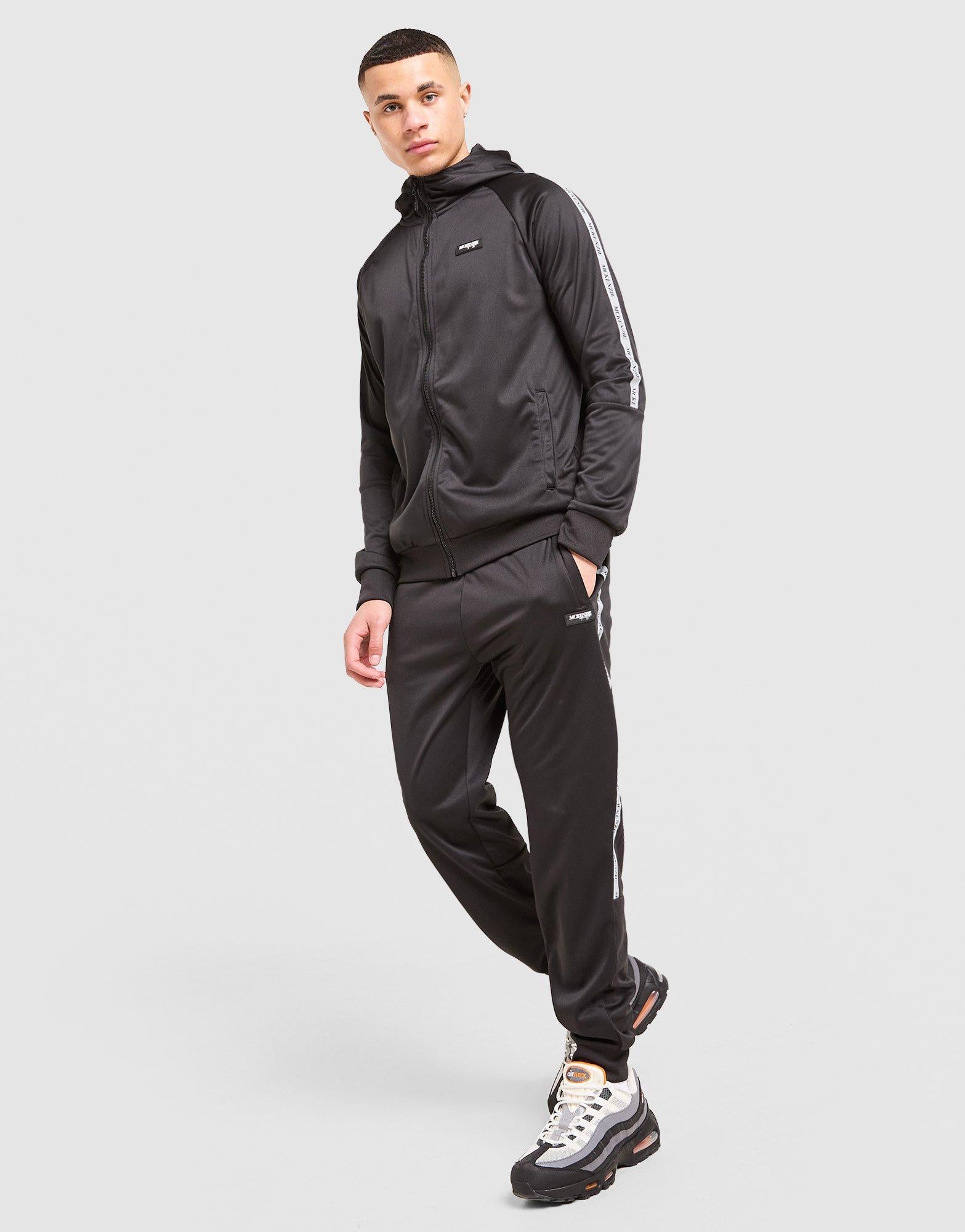 Black Mckenzie Fade Poly Full Zip Hoodie - JD Sports Singapore