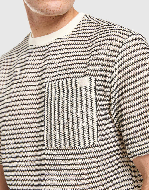 Knit Pocket T-Shirt