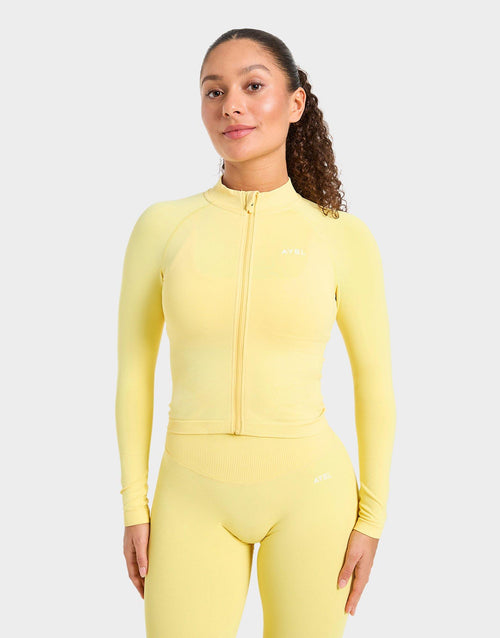 Enhance Full Zip Seamless Top