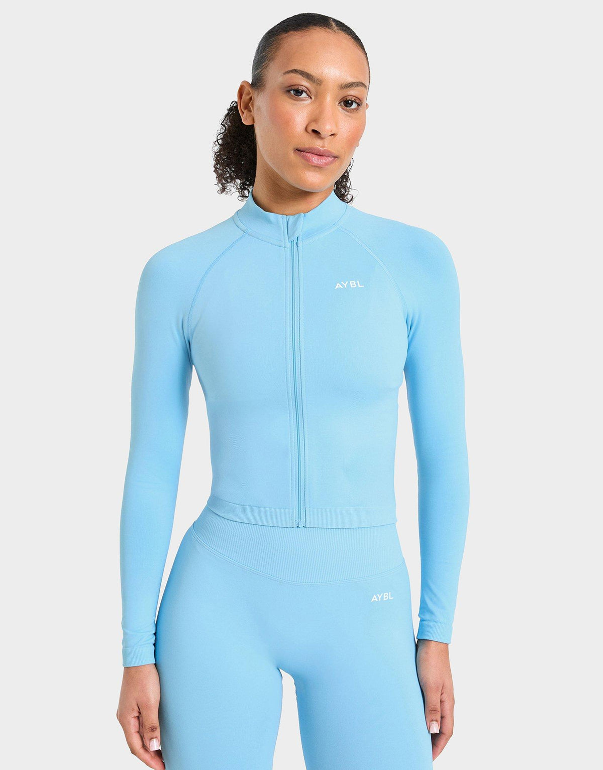 Enhance Full Zip Seamless Top