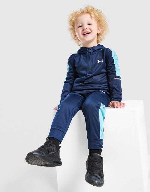 Poly Colour Block 1/4 Zip Tracksuit Infant