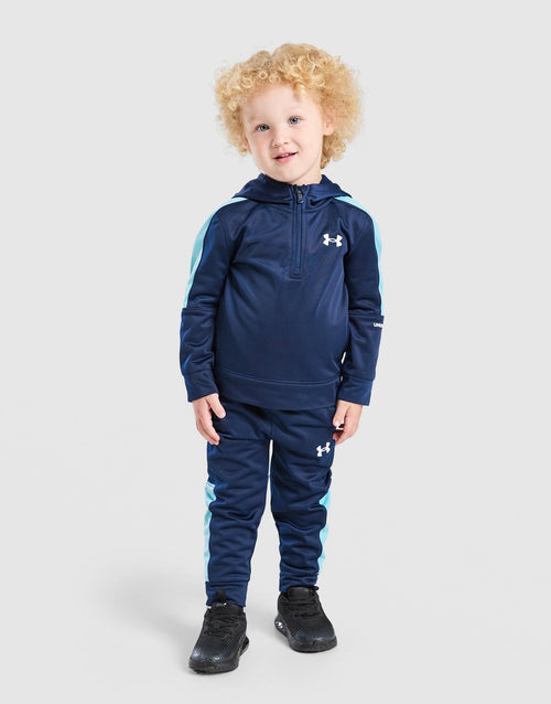 Poly Colour Block 1/4 Zip Tracksuit Infant