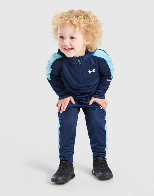 Poly Colour Block 1/4 Zip Tracksuit Infant