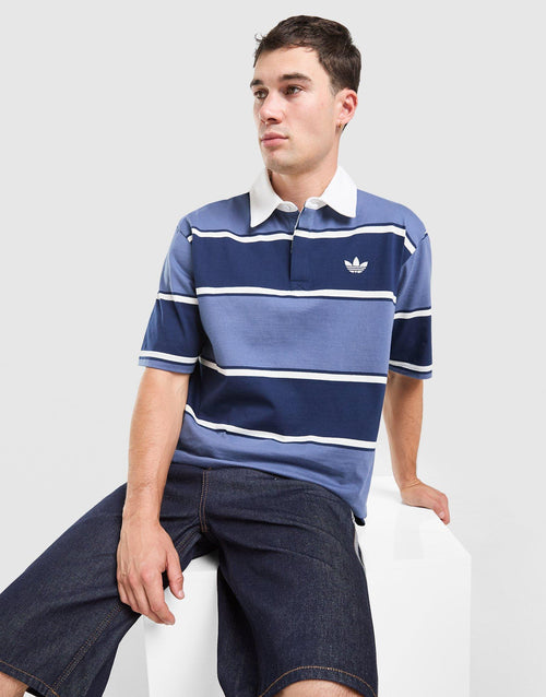 Striped Rugby Polo Shirt