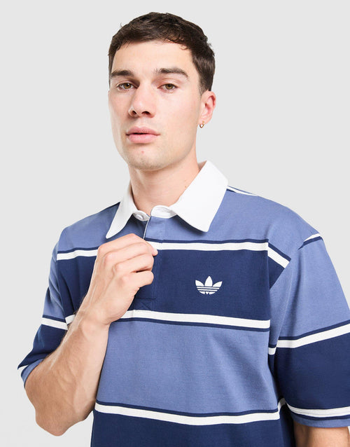 Striped Rugby Polo Shirt
