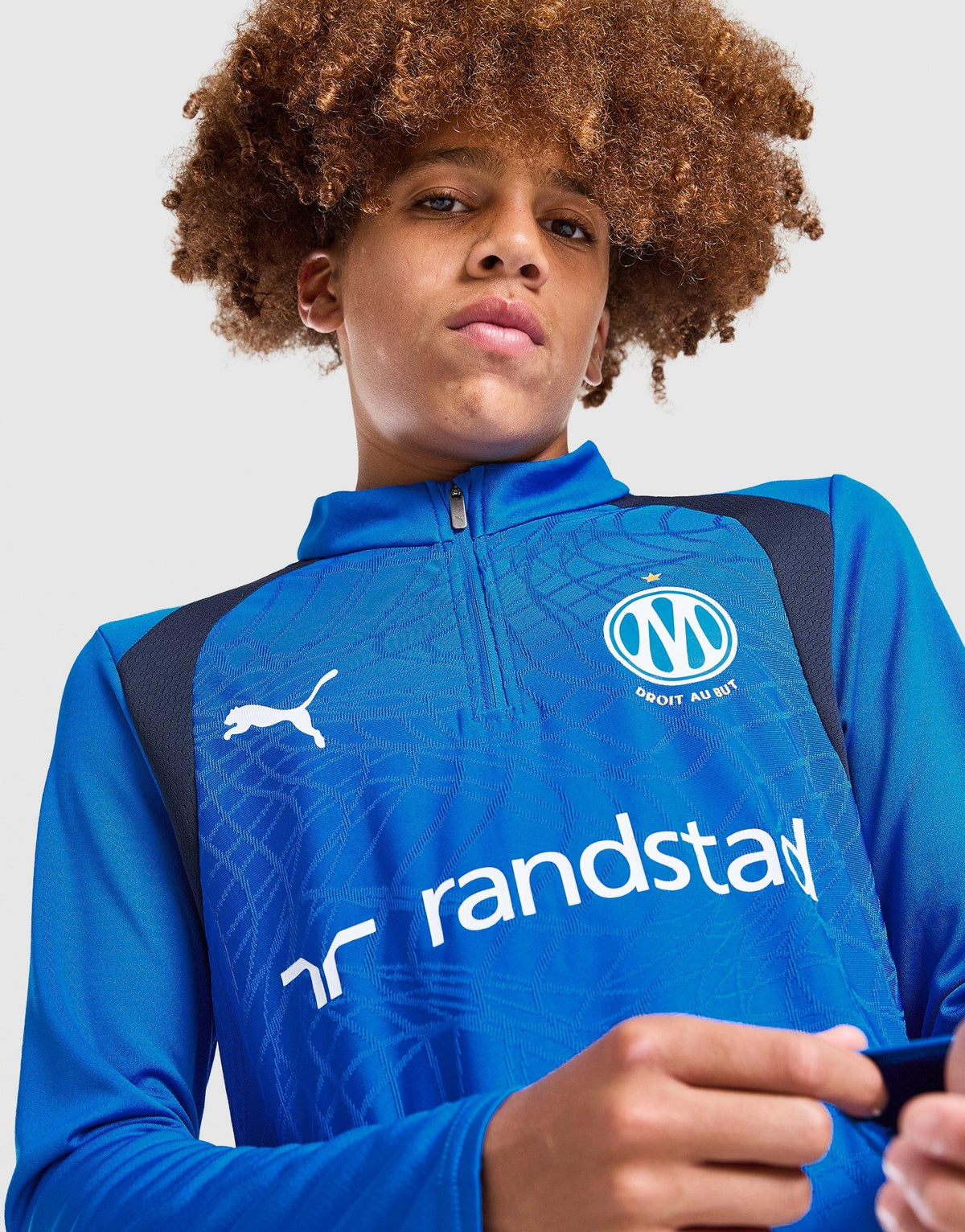 Olympique Marseille 1/4 Zip Training Top Junior