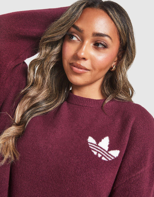 Trefoil Knit Crew Sweatshirt