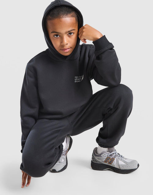 Linear Back Print Overhead Hoodie Junior
