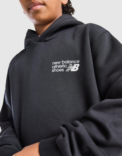 Linear Back Print Overhead Hoodie Junior