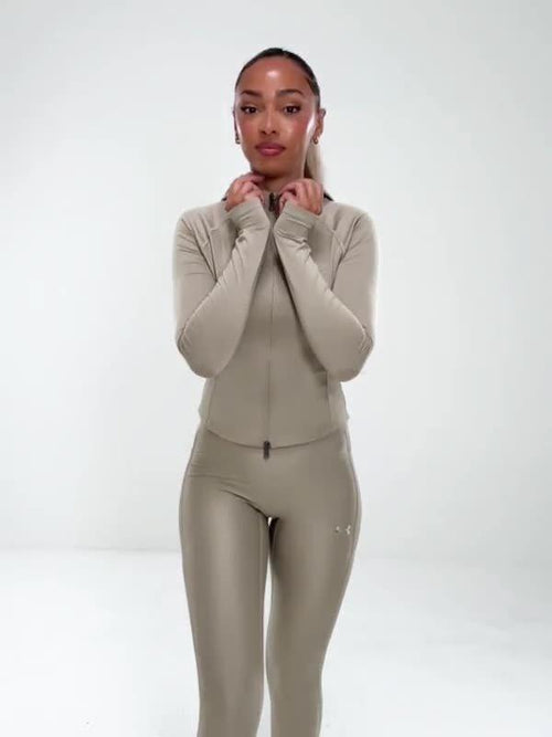 Ribbed Full Zip Hoodie