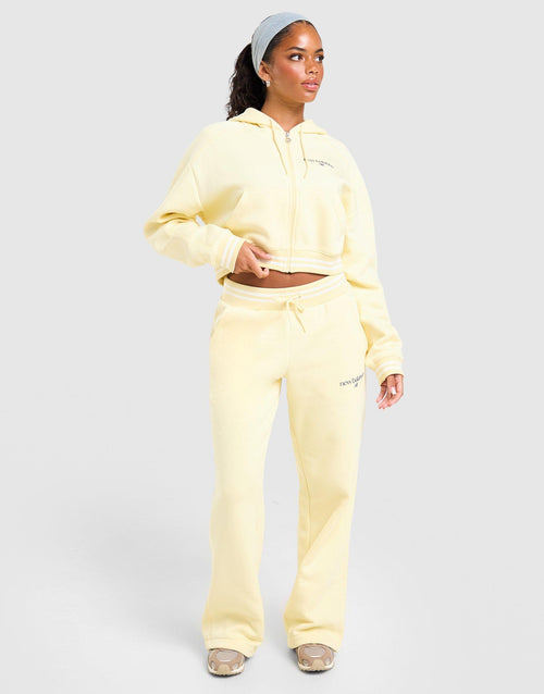 Cropped Ribbed Full Zip Hoodie