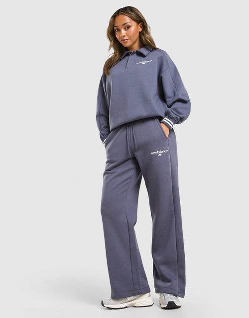 Long Sleeve Fleece Polo Sweatshirt