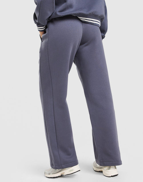 Ribbed Wide Leg Joggers