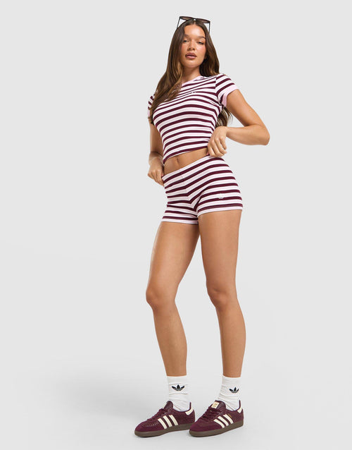 Stripe Ribbed Shorts