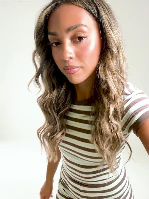 Striped Ribbed T-Shirt