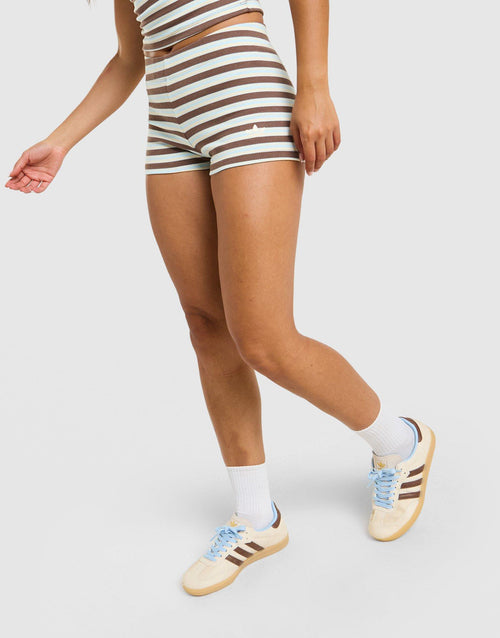 Stripe Ribbed Shorts
