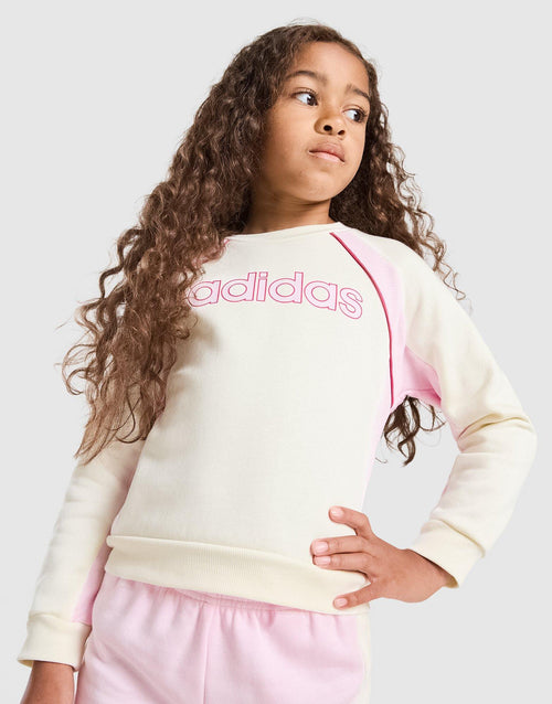 Girls' Linear Colour Block Sweatshirt Children