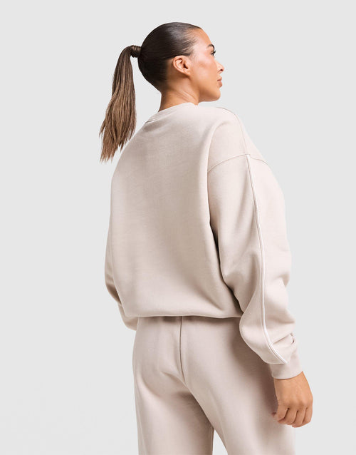 Gym Life Swoosh Oversized Crew Sweatshirt