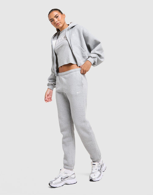 Studio Fleece Cropped Full Zip Hoodie