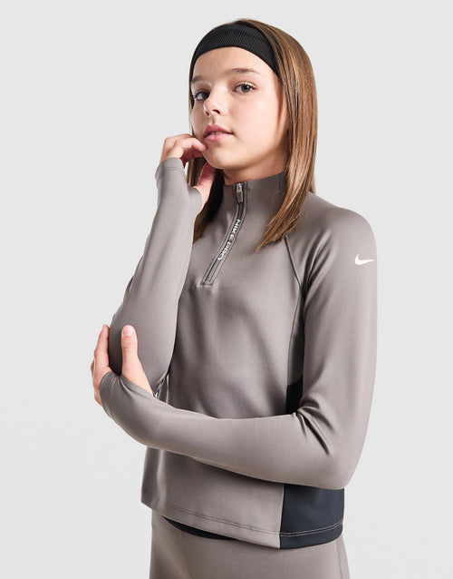 Girls' Long Sleeve 1/2 Zip Top Junior