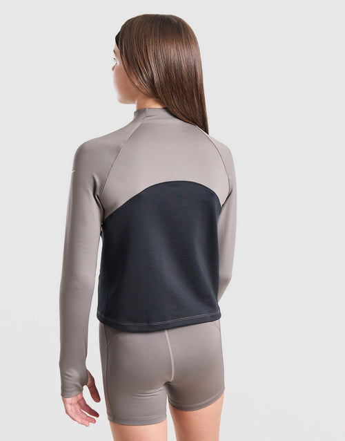 Girls' Long Sleeve 1/2 Zip Top Junior