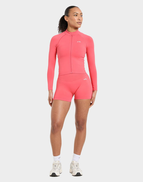 Enhance Full Zip Seamless Top
