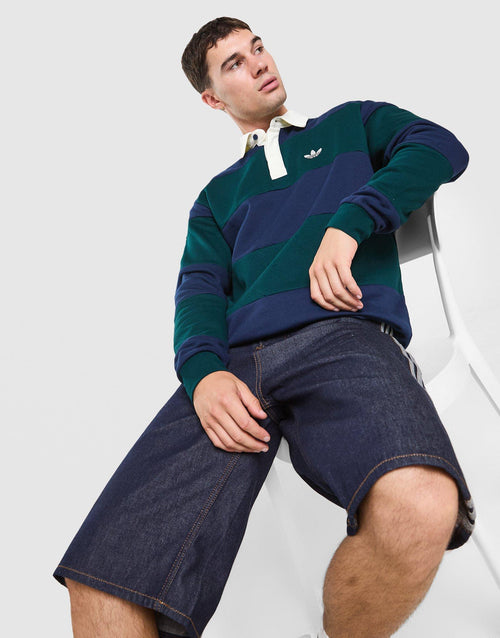 Long Sleeve Rugby Crew Sweatshirt