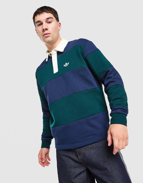 Long Sleeve Rugby Crew Sweatshirt