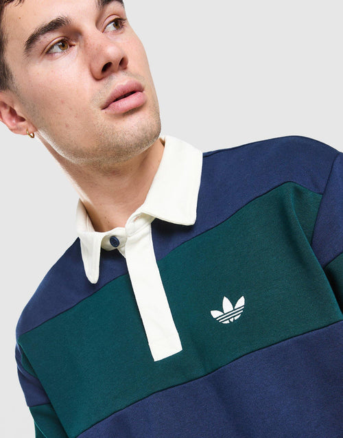 Long Sleeve Rugby Crew Sweatshirt