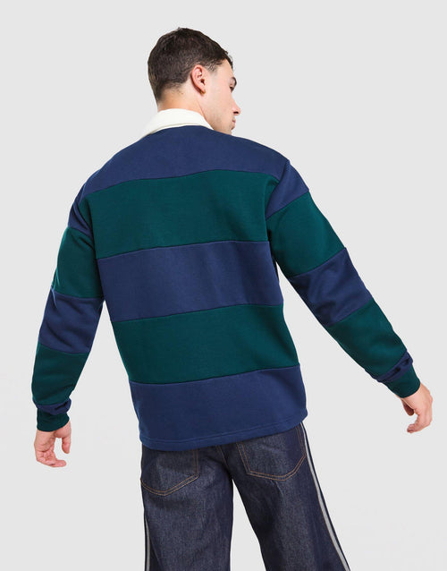 Long Sleeve Rugby Crew Sweatshirt