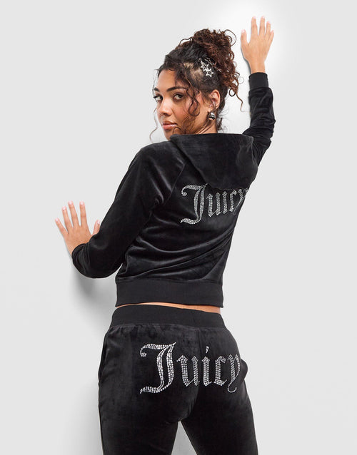 Diamante JC Logo Full Zip Hoodie