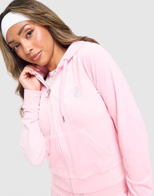 Diamante JC Logo Full Zip Hoodie