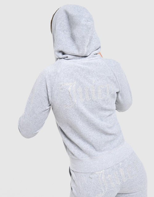 Diamante JC Logo Full Zip Hoodie