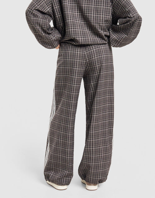 3-Stripes Check Tailored Track Pants
